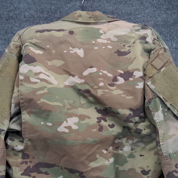 U.S. Military Insect Guard Camo Shirt Green Tan Size Small Long Pockets - Picture 10 of 13